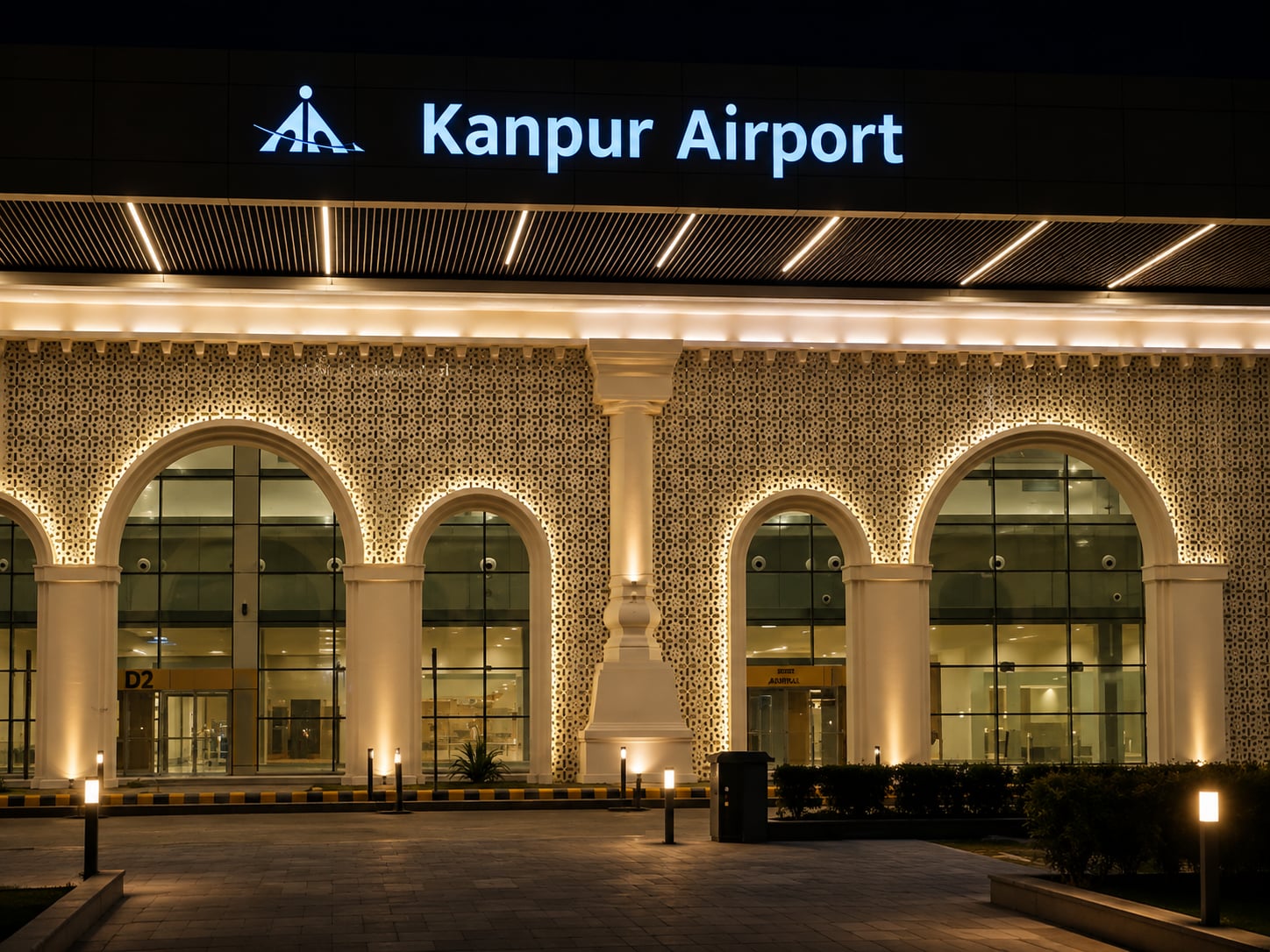 Kanpur Airport featuring a modern passenger terminal, advanced aviation infrastructure, and integrated airport facilities.